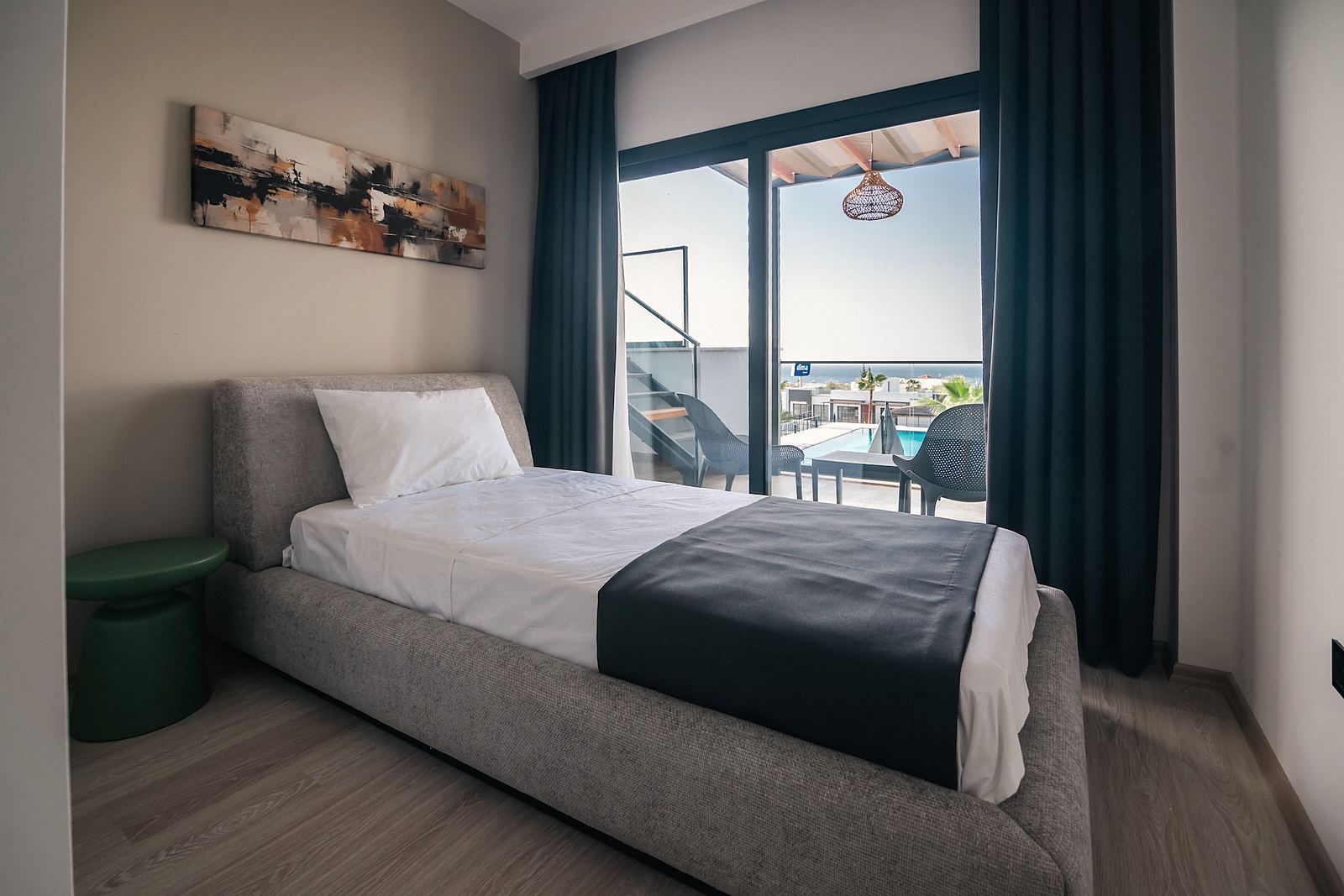 Bedroom with balcony